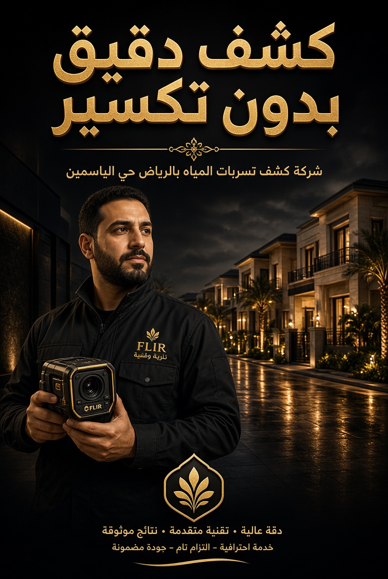 شركة كشف تسربات المياه بحي الياسمين